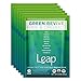 12oz Breakfast Smoothie - 6 Pack - Certified Organic Healthy Whole Fruit & Vegetable Powder - Nutritious Raw Non-GMO Superfoods & Natural Instant Vegan Protein Mix - No Sugar Added (Leap Green Revive)