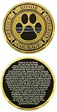 Service Honor Integrity Courage K-9 Prayer Challenge Coin - Individual by PoliceTees