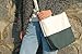 Canvas Tote Shoulder Bag Crossbody Bag Two Toned (White and Charcoal)