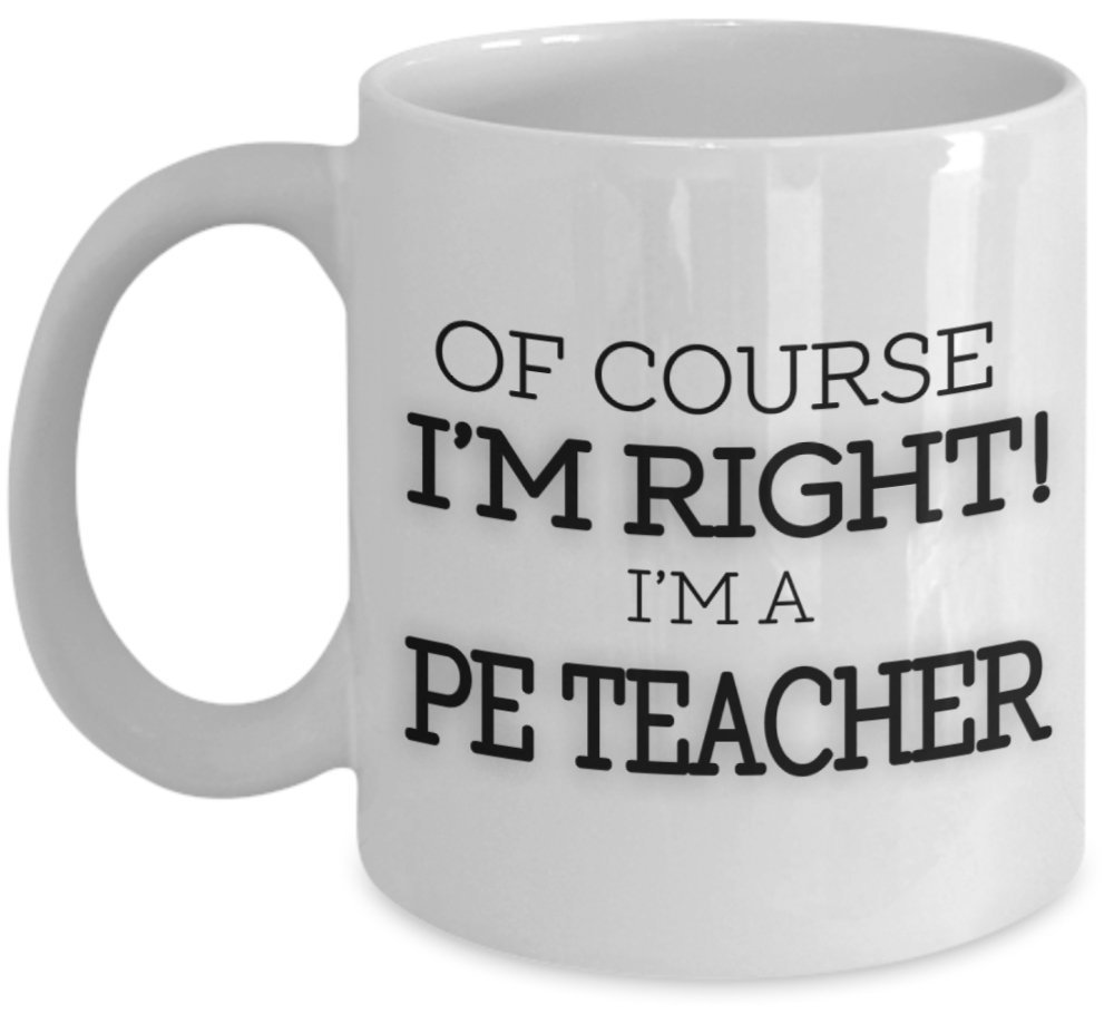 PE Teacher Christmas Novelty Gift Mug