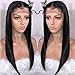 BEEOS 9A 360 Lace Frontal Human Hair Wigs,150% Density Pre Plucked and Bleached Knots with Baby Hair Free Part for Black Women