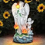 Voveexy Angel Garden Statue, Solar Garden Figurine