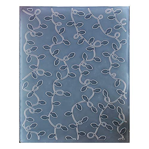 Kwan Crafts Merry Christmas Light Chain Plastic Embossing Folders for Card Making Scrapbooking and Other Paper Crafts, 12.1x15.2cm