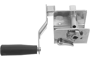 Hemobllo Outdoor Volleyball Net Tensioning Tool Hand Crank Winch with Metal Clamp for Badminton Random Color