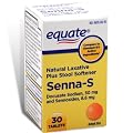 Equate Natural Laxative Plus Stool Softener 30ct Compare to Senokot-S