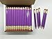 Half Pencils with Eraser - Golf, Classroom, Pew, Short, Mini - Hexagon, Sharpened, Non Toxic, #2 Pencil, Color - Lilac (Box of 48) Purple Golf Pocket Pencils ™