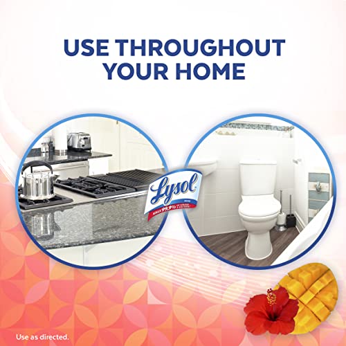 Lysol AllPurpose Cleaner, Mango & Hibiscus Scent, 32oz (Pack of 3