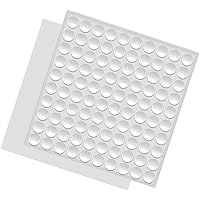 Fu Store Rubber Bumpers Clear Self Adhesive Bumpers Noise Dampening Buffer Pads 100PCS 3/8 Inch Protection for Cabinet Door D
