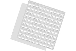 Fu Store Rubber Bumpers Clear Self Adhesive Bumpers Noise Dampening Buffer Pads 100PCS 3/8 Inch Protection for Cabinet Door Drawer Wooden Floor-Hemispherical