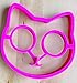 Cat Egg Mold By Egg Addiction ● Perfect Ring Molds for Fried Sunny Side up Eggs ● Made Using Only Eco-friendly Food Grade Nonstick Silicone ● Best New Fun Breakfast Kitchen Accessory