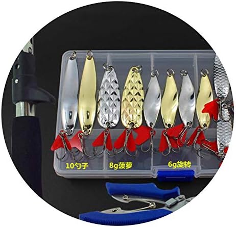 Torn Heaven Fishing Lures Set Spoon Kit Metal Bait Plier Grip Hard Bait Fresh Salt Water Bass Pike Bait Sea Fishing in Storage Box