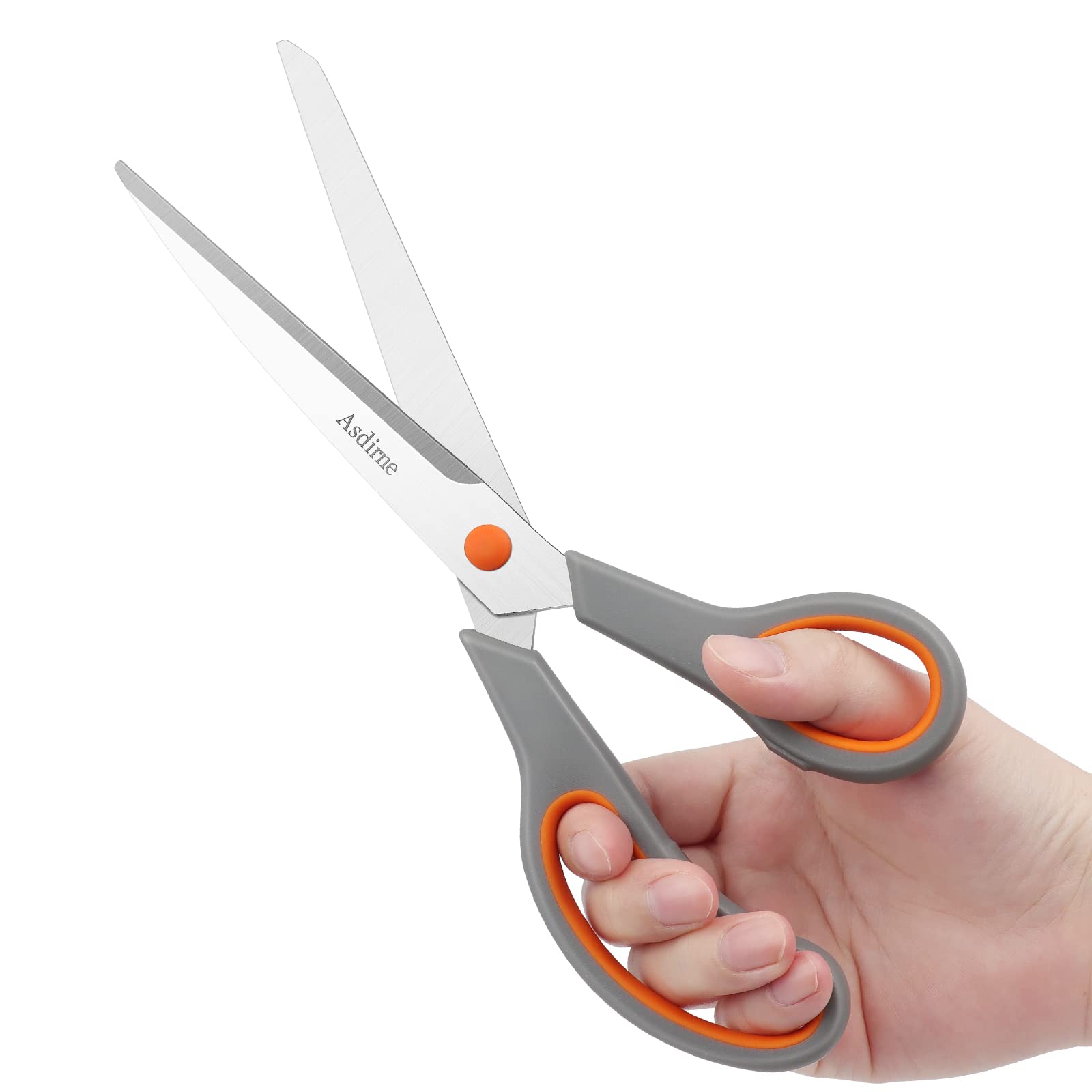 Scissors Set of 4, Premium Stainless Steel Razor Blades, Ergonomic Semi-Soft Rubber Grip, Suitable for School, Office and Family Daily Use, 9.6''/8.5''/6.4