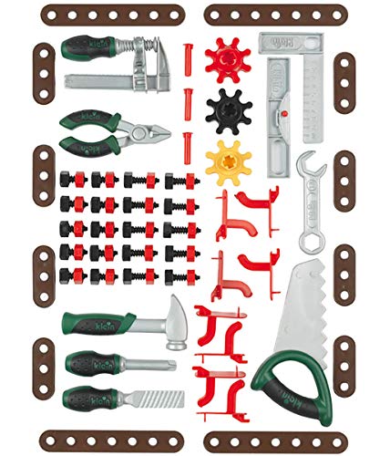 Theo Klein 8320 Bosch Workshop I 79 parts , Work Surface with Learning Function I Toy for Children Aged 3 Years and up – Bild 4