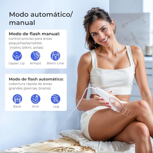 Depilación láser ZAIRUZ Ice Cool para mujeres y hombres, dispositivo de depilación IPL para cuerpo, rostro, piernas, axilas