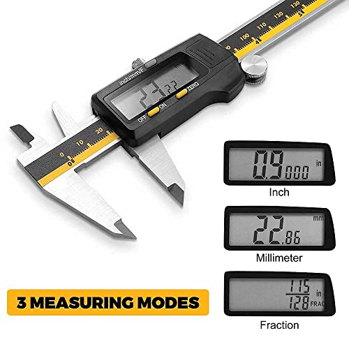 Digital Caliper, MOOCK 08 inches Calipers Measuring Tool Electronic