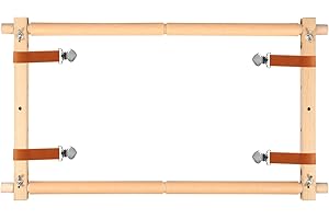 Embroidery Scroll Frame Cross Stitch Tapestry Frame Wood Needlepoint Scroll Frame Embroidery Quilting Frame Stitching Holder 