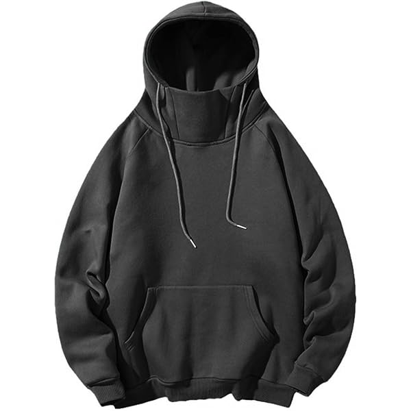 PETCDIM Mens Oversized Turtleneck Hoodies Pullover Casual