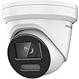 Ⲏіkvіsіon IP Camera DS-2CD2387G2-LU 4K 8MP Acusense PoE Security IP Turret Dome Camera, 247 Full Color Night Version, 2.8mm Lens, IP67, WDR Built in Mic, English Version Compatible with Hik Vision NVR