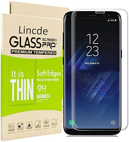Galaxy S8 Plus Screen Protector,S8 Plus Tempered Glass Screen Protector,Lincde Linycase [Case Friendly] Full Coverage [HD Clear] Screen Protector Film for Samsung Galaxy S8 Plus