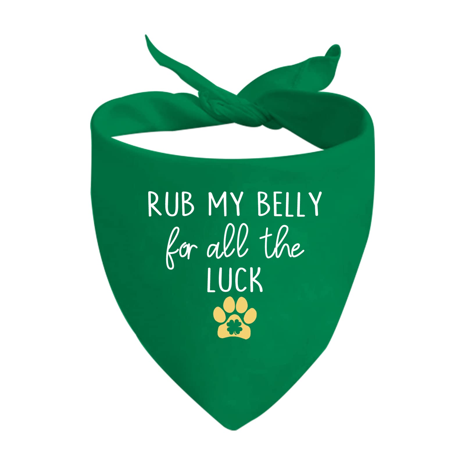 1 Piece St. Patrick's Day Dog Bandanas Irish Dog Bandana Holiday Party Decorations (RUB MY BELLY D)