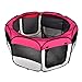 New Large Burgundy Pet Dog Cat Tent Playpen Exercise Play Pen Soft Crate T08