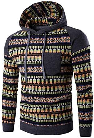Fashion Hombre Hip Hop Single Pocket Sweatshirt Suit Men Color Slim Fit (L, Dark Gray)