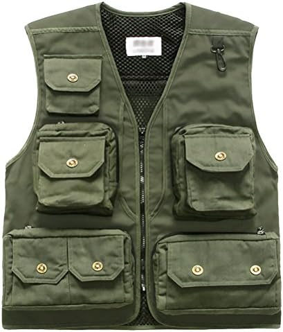 Marsway Fly Fishing Vest Multi Pockets Travel Photography Vest Outdoor Hunting Breathable Waistcoat Jackets