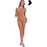 MERINNOVATION Merino Wool Base Layer Set for Women 100% Merino Wool Thermal Underwear Sets Lite - Midweight Top, Bottom