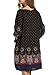 HOTOUCH Women Bohemian Ethnic Style Vintage Printed Loose Tunic Dress Black,XL