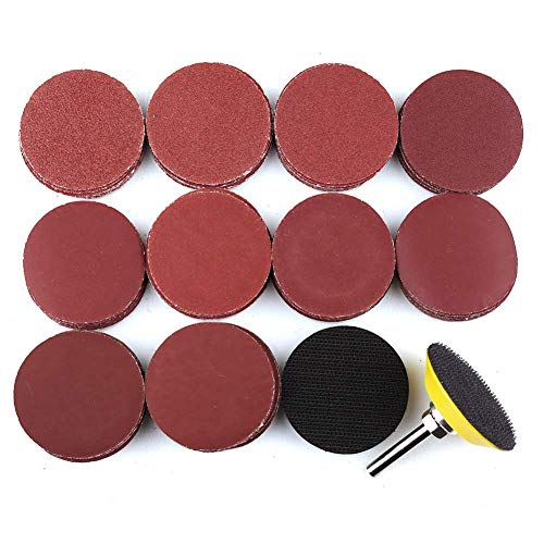 2 Inch Sanding Discs Kit, 100PCS 603000 Grit Sandpaper with 1/4" Shank