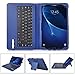 Samsung Galaxy tab E 9.6 Keyboard case, KuGi Ultra-thin Detachable Bluetooth Keyboard Stand Portfolio Case / Cover for Samsung Galaxy tab E 9.6 tablet(Blue)