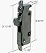 1/2" Wide Round End Face Plate Mortise Lock with 45 Degree Keyway for W&F Doors