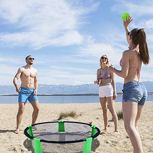 YourPartner Volleyball Spike Outdoor Game for Beach, Lawn, Green