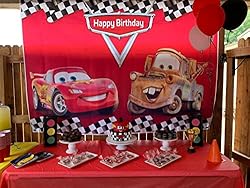 Botong 7x5ft Cartoon Car Birthday Party Themed