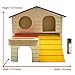 Alfie Pet by Petoga Couture - GARI Wood Hut for Small Animals like Dwarf Hamster and Mouse - Size: Large