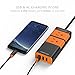 Power Strip with USB, Mountable Flat Plug Power Strip with 3 Outlets 3 USB Ports(Smart 3.1A)