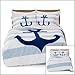 Where The Polka Dots Roam Full-Queen Size Bedding Duvet Cover Nautical Anchor Print 3 Piece Set Unisex, Soft Brushed Microfiber, Durable, Wrinkle-Resistant, Allergy Free for Adults, Men, Women, Teens