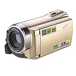Camcorder,Hausbell HDV-5052 HDMI 1920x1080p Wifi FHD Digital Video Camera Infrared Night Vision 30FTPS Camcorder with Touchscreen,16 X Digital Active Zoom (Golden)
