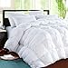 ROSECOSE Luxurious Heavy Goose Down Comforter Twin Size Duvet Insert Pinch Pleat 1200 Thread Count 750+ Fill Power 100% Cotton Shell Hypo-allergenic Down Proof with Tabs (Twin, White,Pinch Pleat)