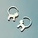 Julie's Jewelry Small fresh S925 silver star who meow cat tail drawing hypoallergenic Earrings