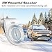 Bluetooth in Car Speakerphone Motion AUTO ON Wireless Speaker for Handsfree Talking/Music Streaming with Car Charger & Clip for All Smartphone, 20H Play Time, Dual Link Connectivity Enhance Bass