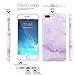 iPhone 7 Plus Case, JAHOLAN White Jade Marble Design Slim Shockproof Clear Bumper TPU Soft Case Rubber Silicone Skin Cover for Apple iPhone 7 Plus (2016) / iPhone 8 Plus (2017)