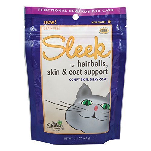 In Clover Sleek, Cat Hairball Control Daily Supplement, Cat Chew Treat