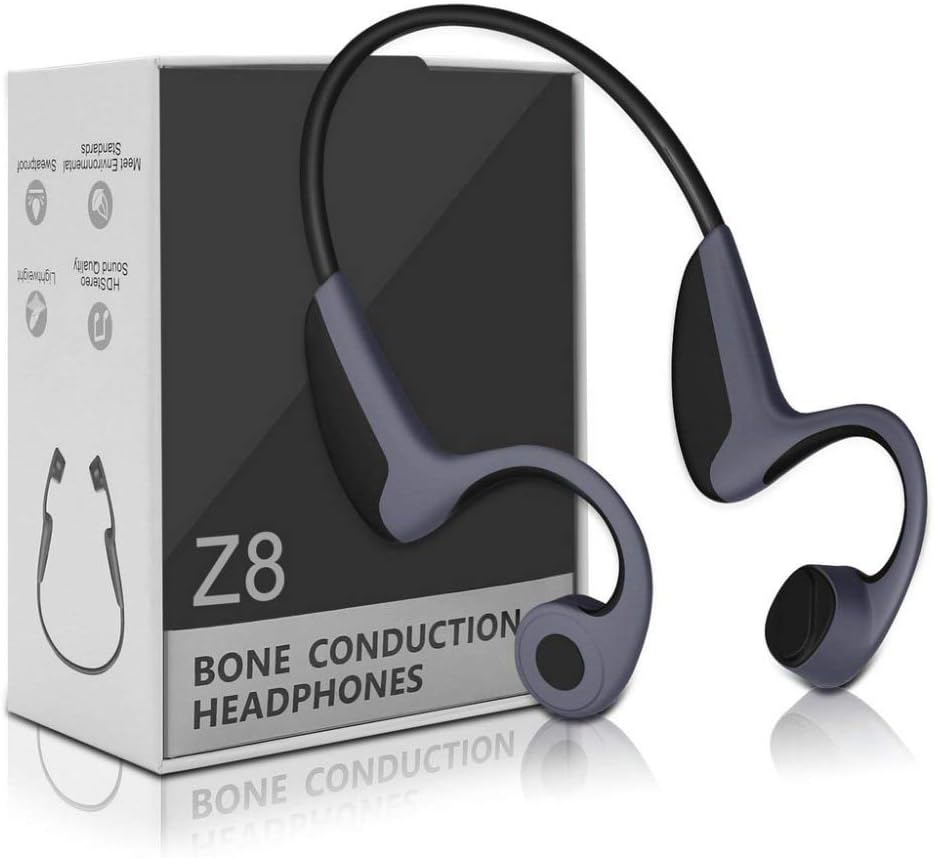 WZATCO Z8 Bone Conduction BT 5.0 Headphone Wireless Sports Earphones Mic, Bluetooth 5.0