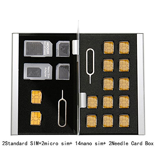 Myymee Large Capacity SD Memory Card Holders for Sim/Micro Sim/Nano Sim Cards