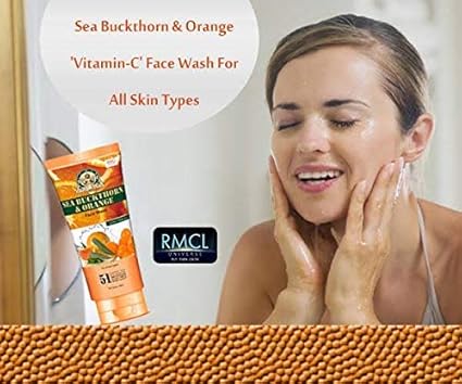 sea buckthorn and orange face wash