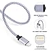 Alster Cable 8 Pin 3'/6'/10' Premium Lightning to USB Cable, Nylon Braided Charging Cable Cord Compatible with iPhone 7/7 Plus/6/6S/6 Plus/6S Plus/5/5S/5C/iPad/iPod and More - White - 3Piece
