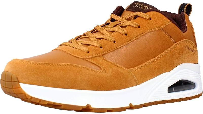 Homme UNO-STACRE Baskets, Whiskey Leather/PU/Trim, 43 EU