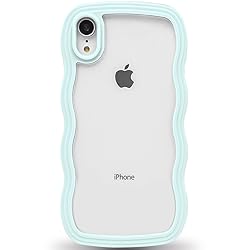 Anuck for iPhone XR Case Wavy Edge Clear Back