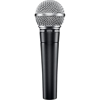 Shure SM58 Professional XLR Dynamic Vocal Microphone – Cardioid Mic for Live Performance, Studio Recording, Podcasting & Broadcasting (SM58-LC)